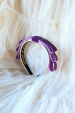 Load image into Gallery viewer, Soirée Velvet Ultra Violet Headband
