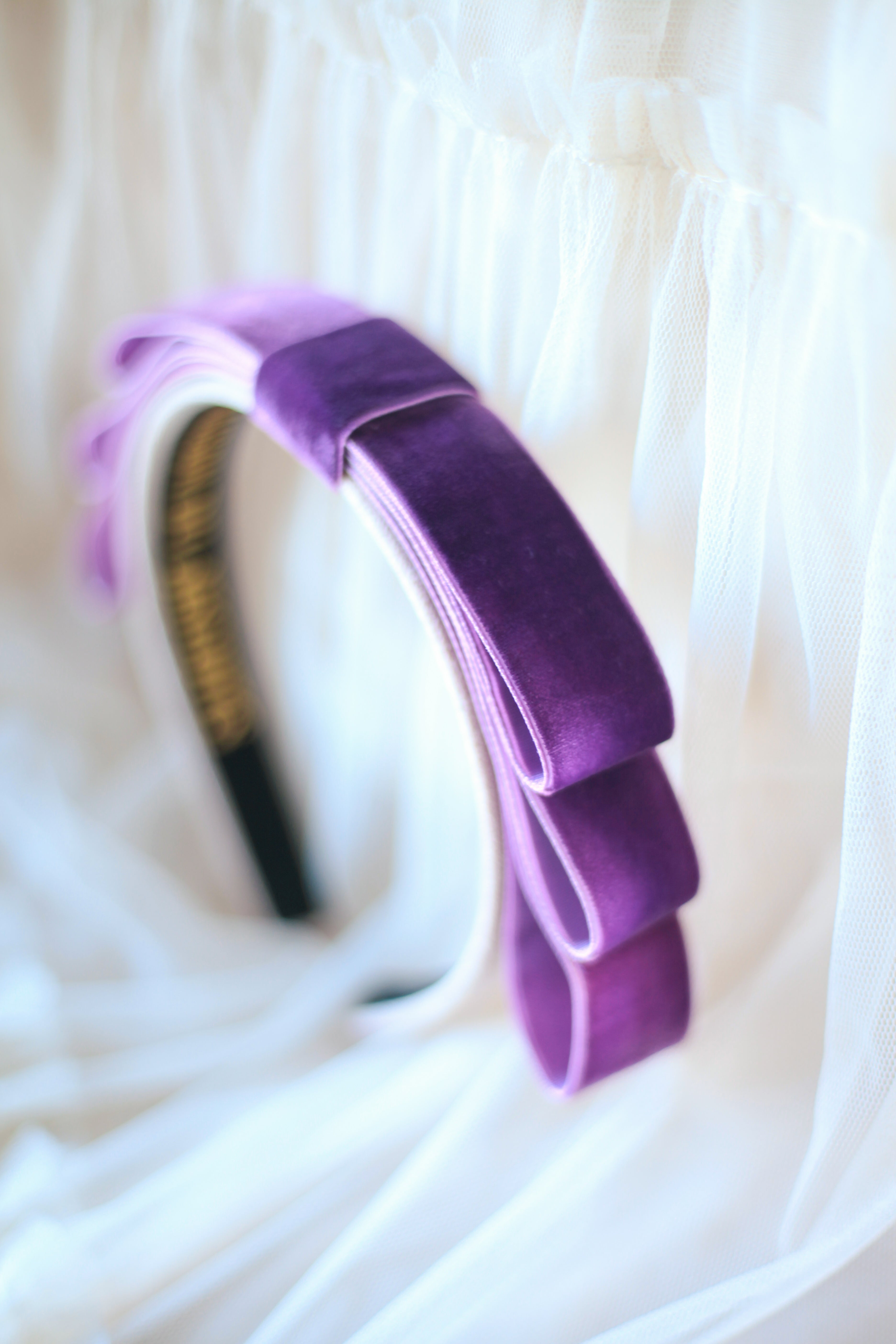 Soirée Velvet Ultra Violet Headband