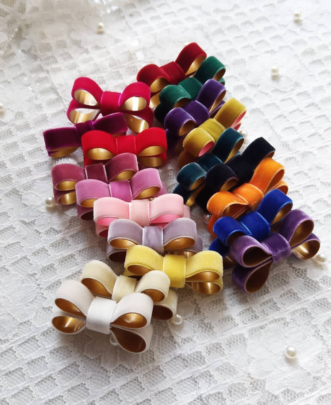 Petite Gateau Bows || Velvet Gems